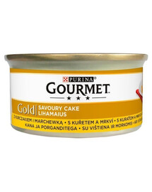  Purina Gourmet Gold konzerva s kuracím mäsom a mrkvou 85 g