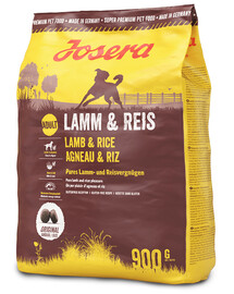 Josera Dog Lamb & Rice 900g granule so zníženým obsahom bielkovín