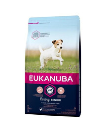 Eukanuba Caring Senior Small Breed Chicken 3kg - suché krmivo pro psy kuře 3kg