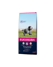 Eukanuba Senior Medium Breed Chicken 15 kg granule pre psov