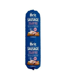 Brit Premium Sausage Chicken & Winter Fish 800g - psí klobása s kuřecím masem a bílou rybou 800g