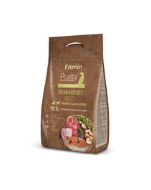 Fitmin Dog Purity Semimoist Rice, Rabbit & Lamb 4 kg - suché krmivo pro psy, jehněčí, králík 4 kg