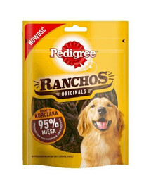 PEDIGREE Ranchos Originals maškrty pre psov s kuracím mäsom 7x 70 g
