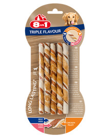 8in1 Triple Flavour Twisted Sticks 10 ks.