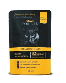 Fitmin For Life Adult Chicken vrecko pre mačky 85 g
