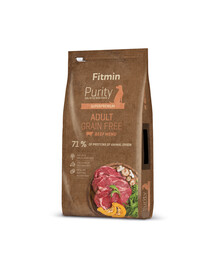 Fitmin Purity Superpremium Adult Grain Free Beef 12kg - granule pro dospělé psy Grain Free Beef 12kg