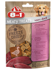 8in1 Dog Treats Freeze Dried Duck 50g - pamlsek pro psy z kachních prsou 50g