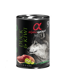 Alpha Spirit Duck & Kiwi 400 g konzerva pre psov s kačicou a kivi