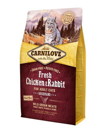 Carnilove Fresh For Adults Cats Chicken & Rabbit 2 kg granule pre dospelé mačky s kuracím mäsom a králikom
