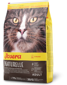 Josera Naturelle 10 kg bezobilné granule pre dospelé mačky