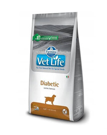 FARMINA Vet Life Diabetic 12kg redukcia hmotnosti - suché krmivo pre dospelých psov s diabetom 12kg