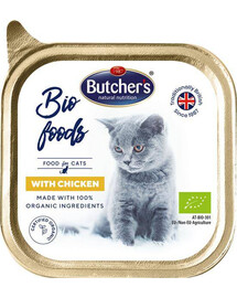 Butcher's Bio Foods Cat s kuracou paštétou 85 g