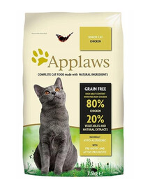 Applaws Cat Dry Senior Chicken granule pre staršie mačky 7,5 kg