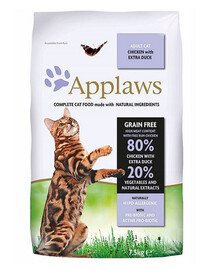 APPLAWS Dry Cat Adult granule pre dospelé mačky s kačacím mäsom a kuracím mäsom 7,5 kg