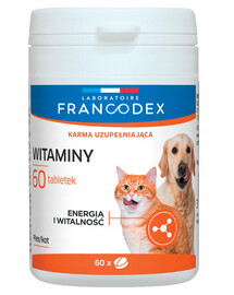 Francodex Vitamíny pro psy a kočky 60 tablet