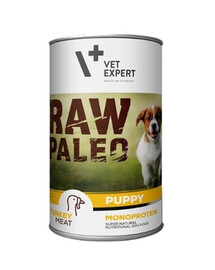 Vet Expert Raw Paleo Puppy Turkey konzerva pre šteňatá morčacie 400 g