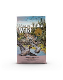 Taste Of The Wild Lowland Creek granule pre mačky pečená prepelica, pečená kačica 2 kg