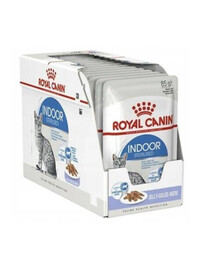 Royal Canin Indoor Sterilised sada kapsičiek pre sterilizované dospelé mačky všetkých plemien 12x 85 g
