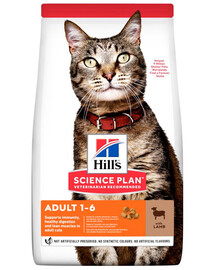 HILL'S Science Plan Feline Adult with Lamb granule pre dospelé mačky s jahňacím 10 kg