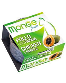 MONGE Fruit krmivo pre mačky kura s papájou pre mačky 80 g