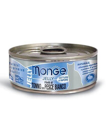 MONGE Jelly krmivo pre mačky s tuniakom a bielou rybou 80 g