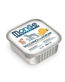 MONGE Fruit Dog Monoproteín morka s pomarančom 150 g