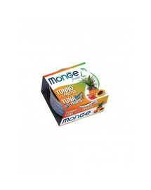 MONGE Fruit krmivo pre mačky tuniak s ovocím pre dospelé mačky 80 g