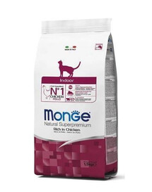 MONGE Cat Indoor granule pre domáce mačky 400 g