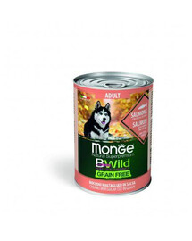MONGE BWild bezobilné krmivo pre psov s lososom granule pre psov s lososom 400 g