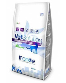 MONGE Vet Solution Cat Gastrointestinal 1,5 kg granule pre dospelé mačky, na tráviaci systém 1,5 kg