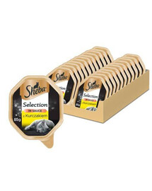 SHEBA Selection with Chicken mokré krmivo pre mačky v omáčke 22x 85 g