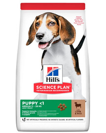 HILL'S Science Plan Puppy Medium granule pre šteňatá s jahňacím mäsom a ryžou 14 kg