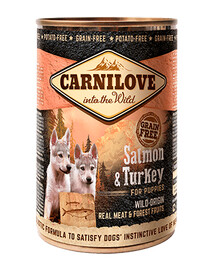 Carnilove Wild Meat Salmon & Turkey Puppies 400g - granule pro štěňata losos krůta 400g