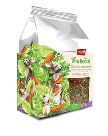 Vita Herbal pre hlodavce a králiky bylinky s mrkvou a ovsom 150 g