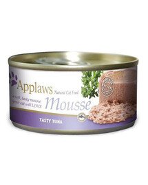 APPLAWS Cat Mousse Tin 70 g mokré krmivo s tuniakom pre mačky s tuniakom 70 g