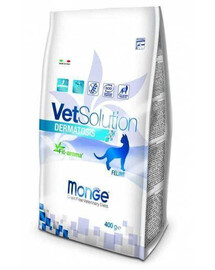 MONGE Vet Solution Cat Dermatosis granule pre mačky s dermatologickými problémami 400 g