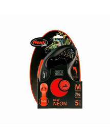 FLEXI New Neon M Tape 5 m oranžové navíjacie vodítko