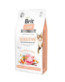 Brit Care Cat Grain Free Sensitive granule pre dospelé mačky pri citlivom trávení 2 kg