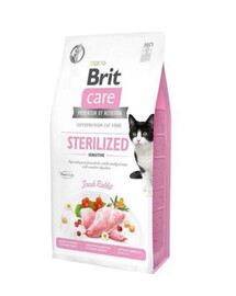 Brit Care Cat Grain Free Sterilized Sensitive 2 kg - granule pro kočky po sterilizaci
