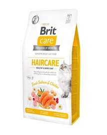 Brit Care Cat Grain Free Haircare 400 g - granule pro dospělé kočky, pro zdraví srsti a kůže