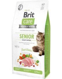 BRIT Care Cat Grain-Free Senior & Weight Control 7 kg krmivo pre sterilizované a staršie mačky všetkých plemien 7 kg