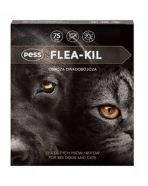 PESS Flea-Kil obojok proti kliešťom a blchám pre veľké psy a mačky 75 cm