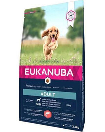 EUKANUBA Dog Dry Base Adult Small & Medium Breeds Losos & Barley 2,5 kg