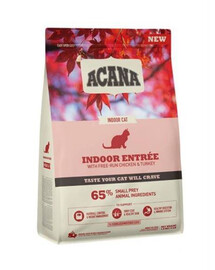 Acana Indoor Entrée Cat, granule pre mačky nevychádzajúce poza domov 1,8 kg