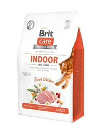 Brit Care Cat Grain free indoor 400 g granule pre dospelé mačky žijúce v byte