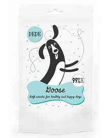 PEPE mini chunkies Goose 80 g maškrty pre dospelých psov