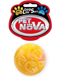 PET NOVA loptička pre psov s príchuťou vanilka 5 cm viacfarebná