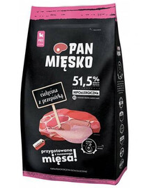 Pán Mięsko 9 kg granule pre šteňatá, teľacie s prepelicou XS