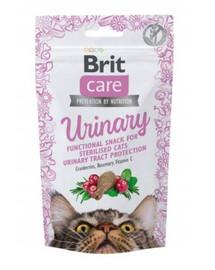 Brit Care Cat Snack Urinary maškrty pre dospelé sterilizované mačky 50 g