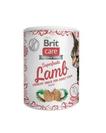 Brit Care Cat Snack Superfruits Lamb maškrty pre dospelé mačky 100 g
